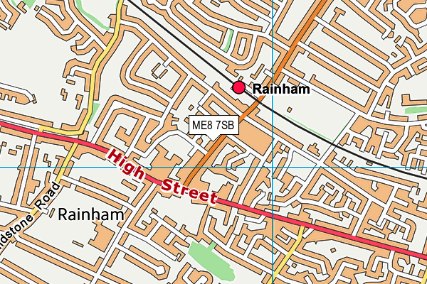 ME8 7SB map - OS VectorMap District (Ordnance Survey)