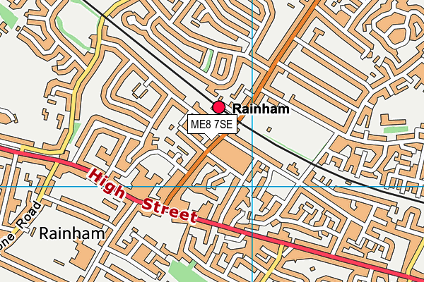 ME8 7SE map - OS VectorMap District (Ordnance Survey)