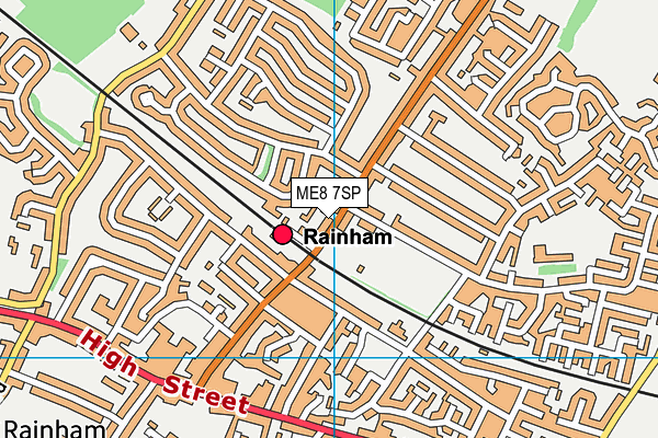 ME8 7SP map - OS VectorMap District (Ordnance Survey)