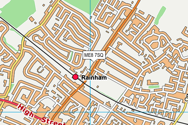 ME8 7SQ map - OS VectorMap District (Ordnance Survey)