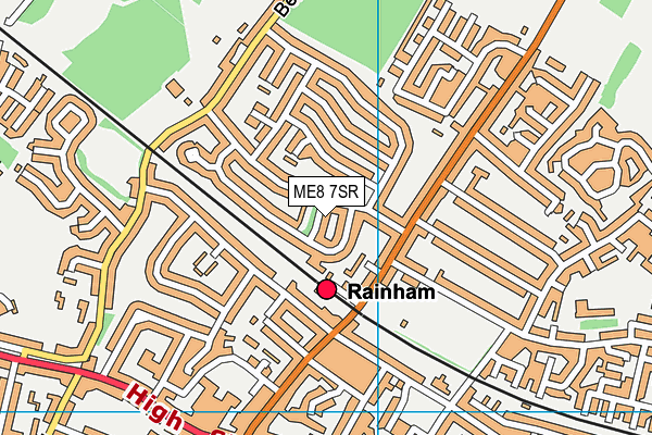 ME8 7SR map - OS VectorMap District (Ordnance Survey)