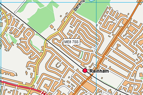 ME8 7SS map - OS VectorMap District (Ordnance Survey)