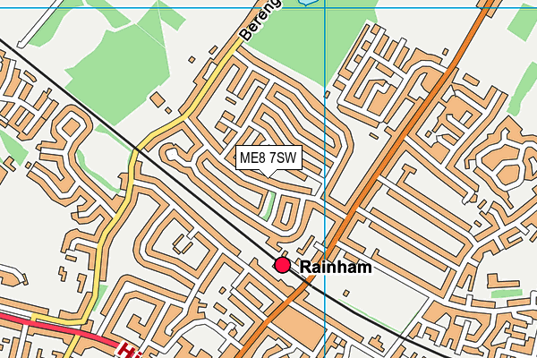 ME8 7SW map - OS VectorMap District (Ordnance Survey)