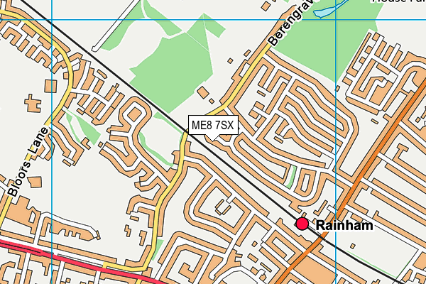 ME8 7SX map - OS VectorMap District (Ordnance Survey)