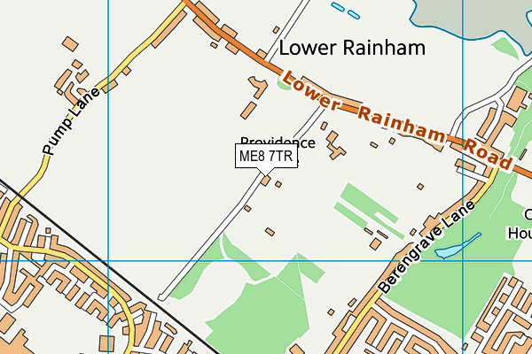 ME8 7TR map - OS VectorMap District (Ordnance Survey)