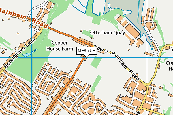 ME8 7UE map - OS VectorMap District (Ordnance Survey)