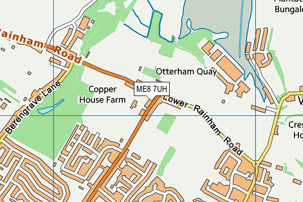 ME8 7UH map - OS VectorMap District (Ordnance Survey)