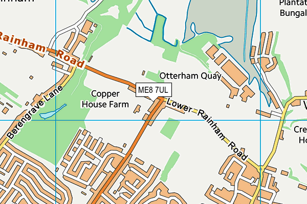 ME8 7UL map - OS VectorMap District (Ordnance Survey)