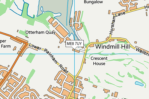 ME8 7UY map - OS VectorMap District (Ordnance Survey)