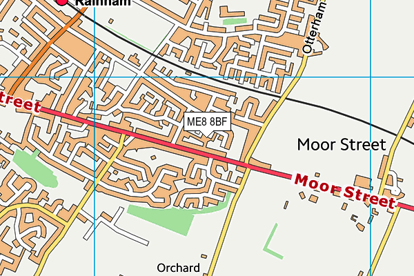 ME8 8BF map - OS VectorMap District (Ordnance Survey)