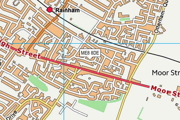 ME8 8DE map - OS VectorMap District (Ordnance Survey)