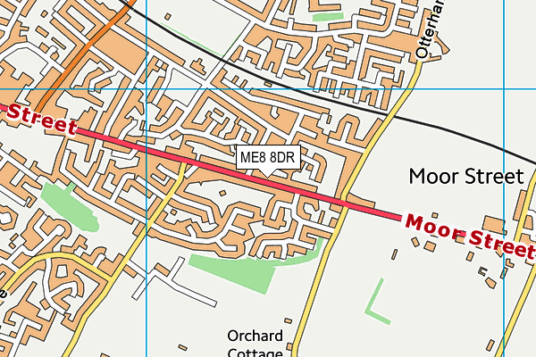 ME8 8DR map - OS VectorMap District (Ordnance Survey)