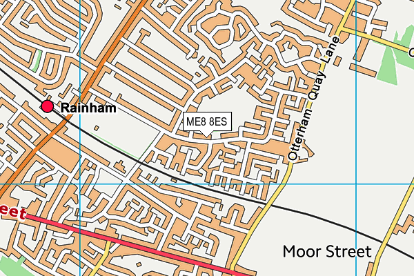 ME8 8ES map - OS VectorMap District (Ordnance Survey)