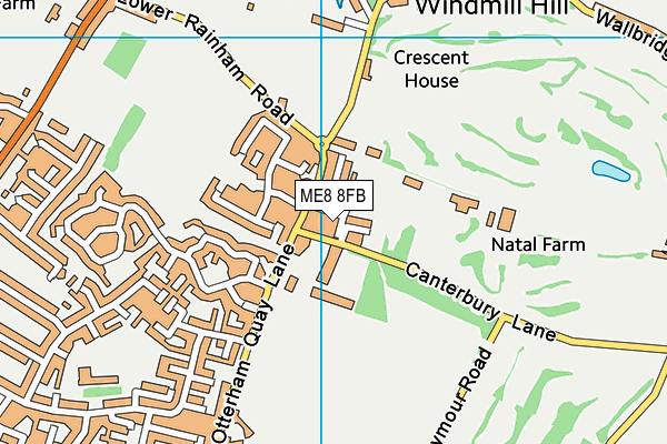 ME8 8FB map - OS VectorMap District (Ordnance Survey)