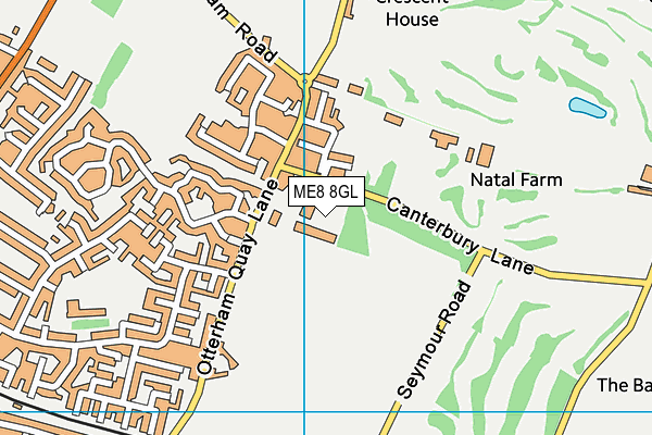 ME8 8GL map - OS VectorMap District (Ordnance Survey)