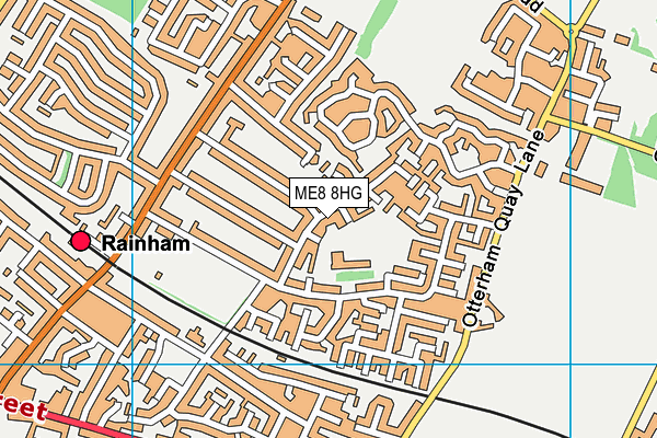 ME8 8HG map - OS VectorMap District (Ordnance Survey)