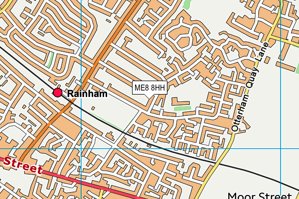 ME8 8HH map - OS VectorMap District (Ordnance Survey)