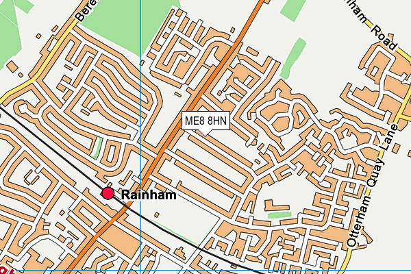 ME8 8HN map - OS VectorMap District (Ordnance Survey)