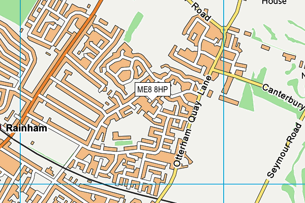 ME8 8HP map - OS VectorMap District (Ordnance Survey)