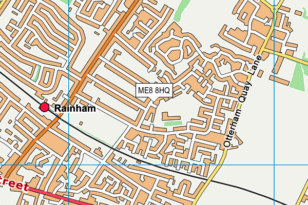 ME8 8HQ map - OS VectorMap District (Ordnance Survey)