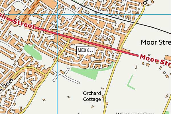ME8 8JJ map - OS VectorMap District (Ordnance Survey)