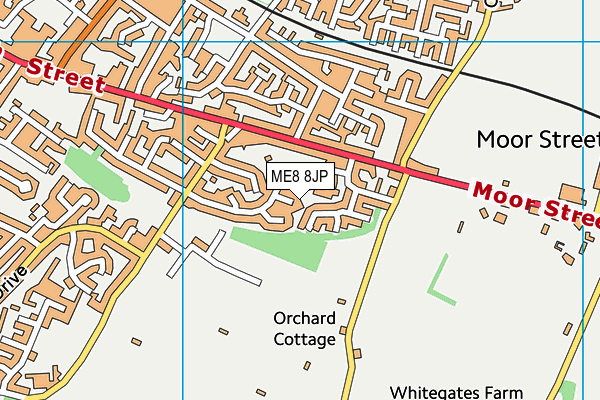 ME8 8JP map - OS VectorMap District (Ordnance Survey)