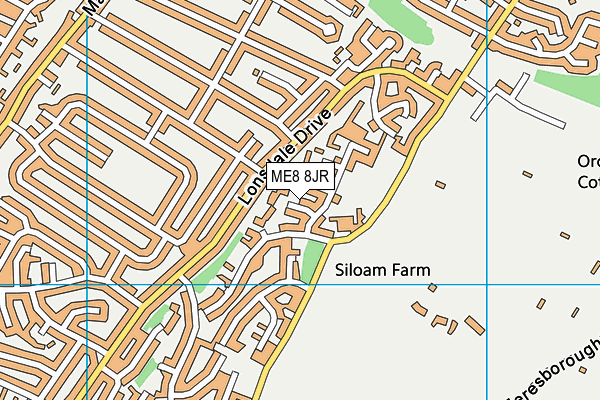 ME8 8JR map - OS VectorMap District (Ordnance Survey)
