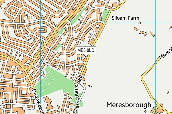 ME8 8LD map - OS VectorMap District (Ordnance Survey)