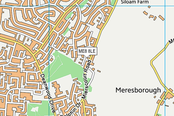 ME8 8LE map - OS VectorMap District (Ordnance Survey)