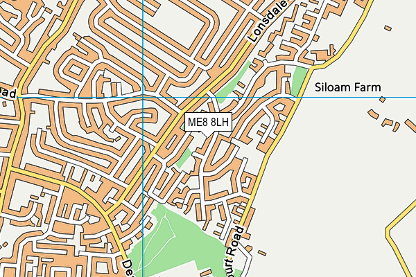 ME8 8LH map - OS VectorMap District (Ordnance Survey)