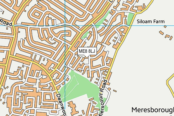 ME8 8LJ map - OS VectorMap District (Ordnance Survey)