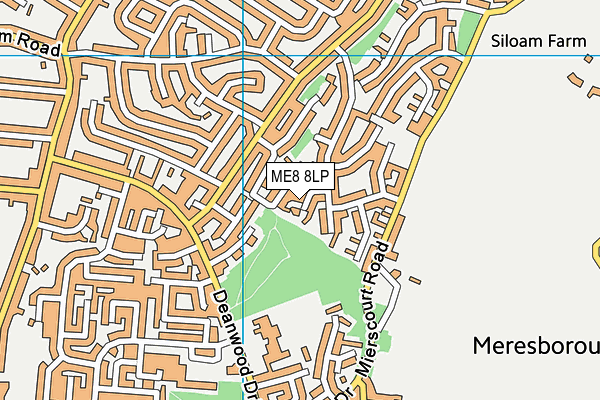 ME8 8LP map - OS VectorMap District (Ordnance Survey)