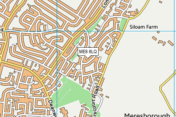 ME8 8LQ map - OS VectorMap District (Ordnance Survey)