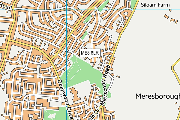 ME8 8LR map - OS VectorMap District (Ordnance Survey)