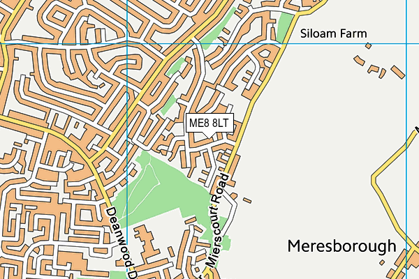 ME8 8LT map - OS VectorMap District (Ordnance Survey)