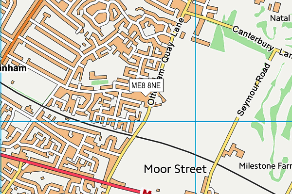 ME8 8NE map - OS VectorMap District (Ordnance Survey)