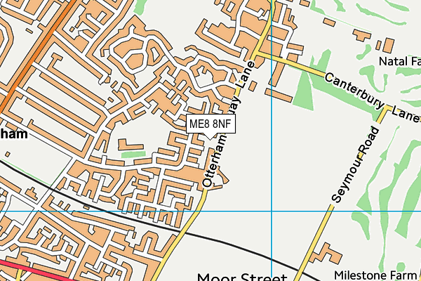 ME8 8NF map - OS VectorMap District (Ordnance Survey)
