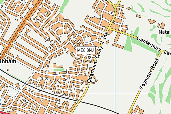 ME8 8NJ map - OS VectorMap District (Ordnance Survey)