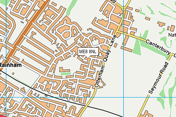 ME8 8NL map - OS VectorMap District (Ordnance Survey)