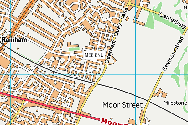 ME8 8NU map - OS VectorMap District (Ordnance Survey)