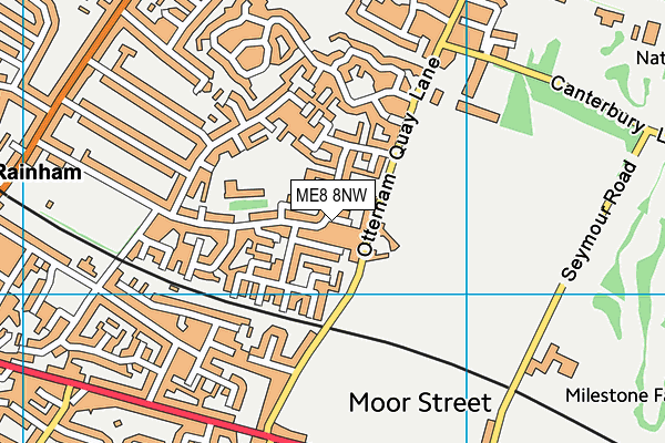 ME8 8NW map - OS VectorMap District (Ordnance Survey)