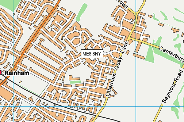 ME8 8NY map - OS VectorMap District (Ordnance Survey)