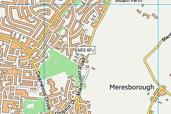 ME8 8PJ map - OS VectorMap District (Ordnance Survey)