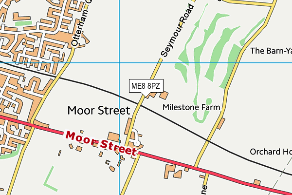 ME8 8PZ map - OS VectorMap District (Ordnance Survey)