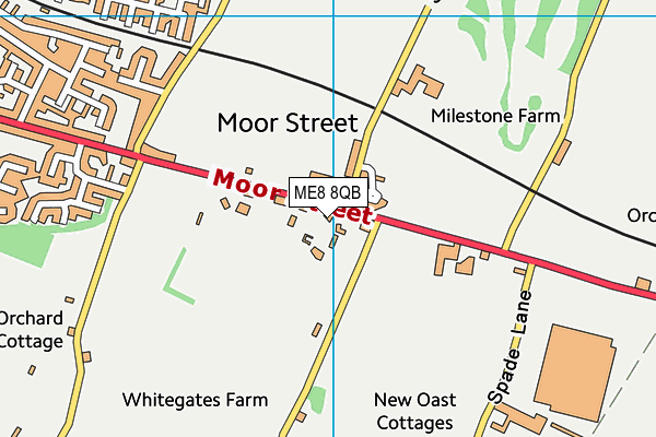 ME8 8QB map - OS VectorMap District (Ordnance Survey)