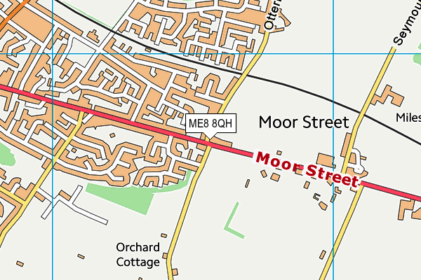 ME8 8QH map - OS VectorMap District (Ordnance Survey)