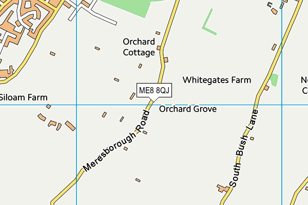 ME8 8QJ map - OS VectorMap District (Ordnance Survey)