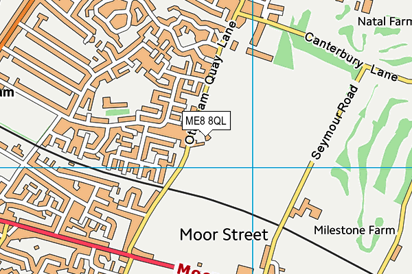 ME8 8QL map - OS VectorMap District (Ordnance Survey)