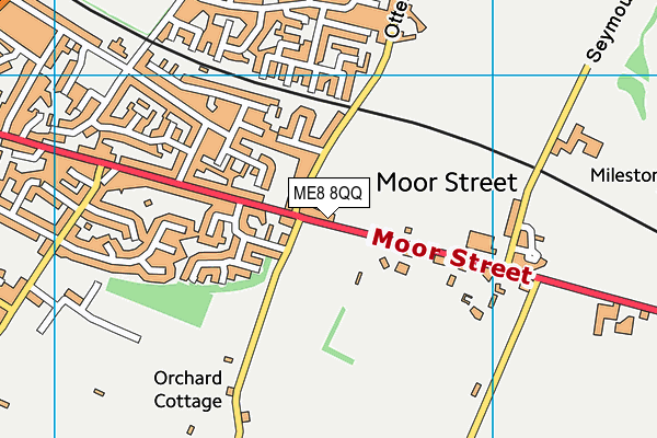 ME8 8QQ map - OS VectorMap District (Ordnance Survey)