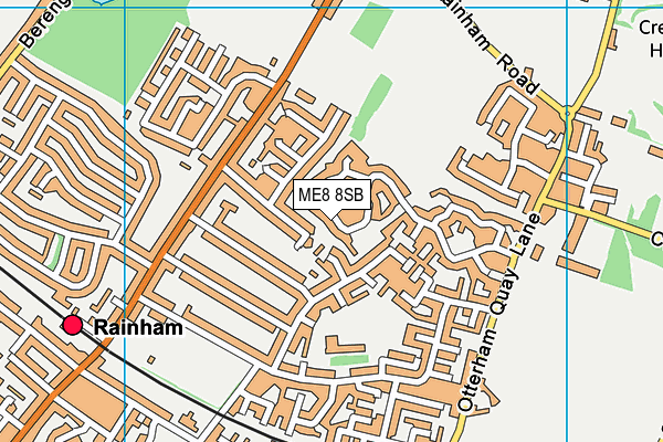 ME8 8SB map - OS VectorMap District (Ordnance Survey)